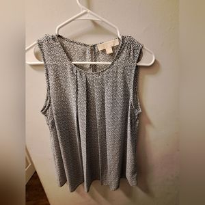 Michael Kors Women's, Sleeveless Blouse, Size XS, Color Blue,White